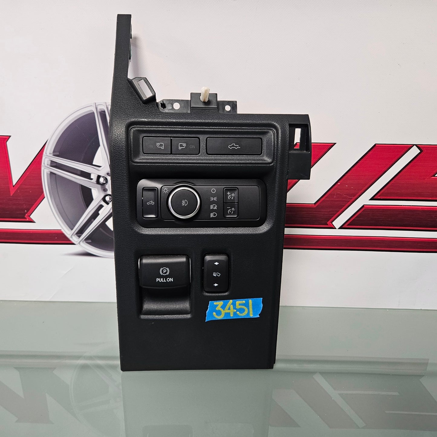 2021-2024 FORD F150 HEADLIGHT SWITCH HEADLAMP CONTROL PANEL BLACK TRIM #3451