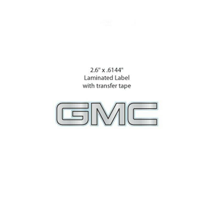 4 GMC SIERRA YUKON DENALI 2500 CENTER CAP LOGOS CHROME DECALS VINYL STICKERS 20