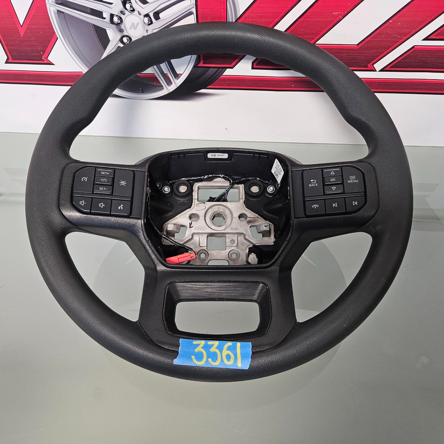 2021-2024 FORD F150 BLACK STEERING WHEEL ML3B-3600-DH319W CONTROLS #3361
