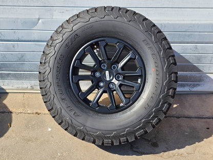 17" FORD F150 RAPTOR BLACK OEM WHEELS BFGOODRICH LT315/70R17 TIRES 21 26 #9038