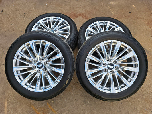 2025 22" CADILLAC ESCALADE PLATINUM OEM WHEELS TIRES TAHOE YUKON 24" R4E  #4114