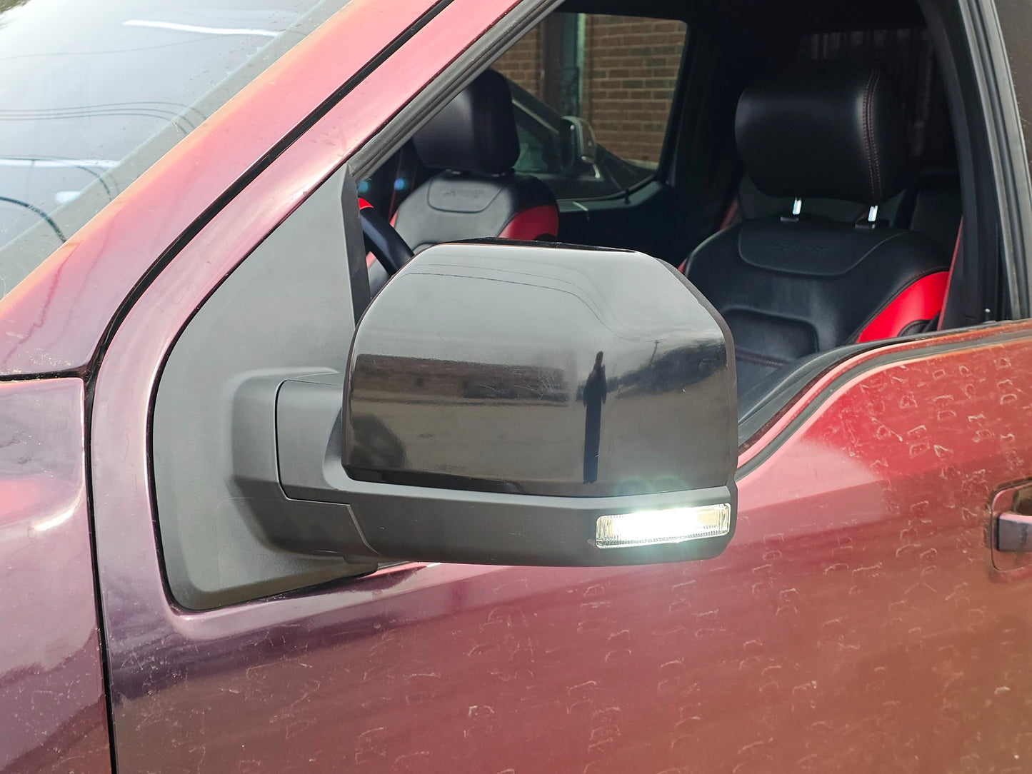 2015-2020 FORD F150 LEFT DRIVER MIRROR POWER FOLD CAMERA SIGNAL NO BLIS #3123