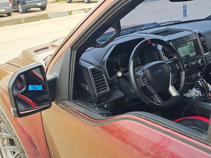 2015-2020 FORD F150 LEFT DRIVER MIRROR POWER FOLD CAMERA SIGNAL NO BLIS #3123