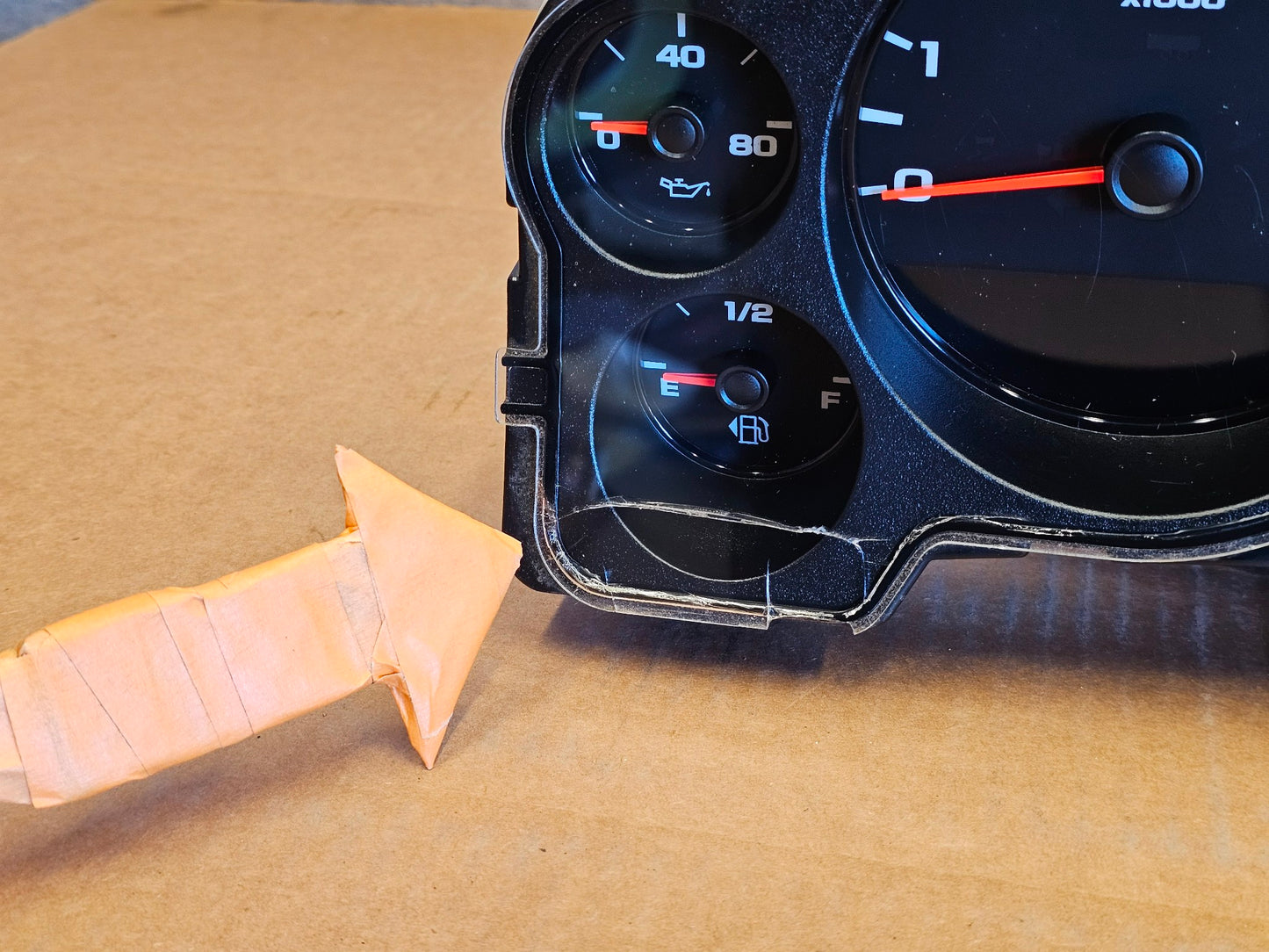 2007-2012 CHEVY SILVERADO CLUSTER GAUGE SPEEDOMETER 25861647 28103107 #4157