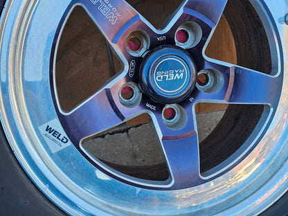 15" WELD RACING WHEEL M&H RACEMASTER TIRE 325/50R15 FORD MUSTANG 17 18 305 #4165