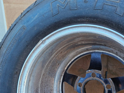 15" WELD RACING WHEEL M&H RACEMASTER TIRE 325/50R15 FORD MUSTANG 17 18 305 #4165
