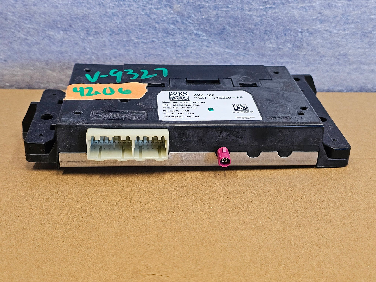 2017 FORD F150 TELEMATIC COMMUNICATION CONTROL MODULE HL3T-14G229-AP  - 4206