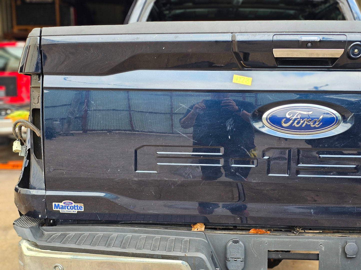 2021-2025 FORD F150 BLUE TAILGATE PUSH BUTTON CAMERA XLT LARIAT 22 23 24 #4228