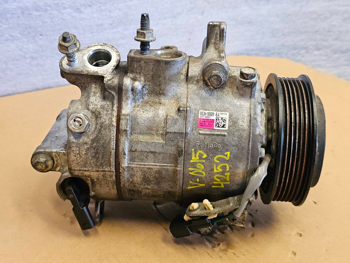 2021-2024 FORD F150 2.7 ECOBOOST AC COMPRESSOR #4252