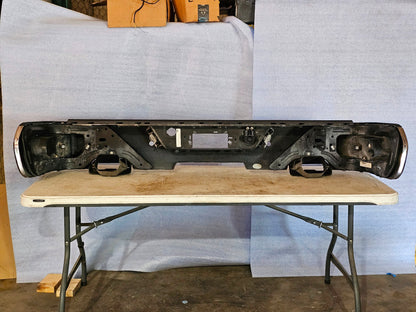 19-25 GMC SIERRA CHEVY SILVERADO 1500 CHROME REAR BUMPER DUAL EXHAUST 24 #3499