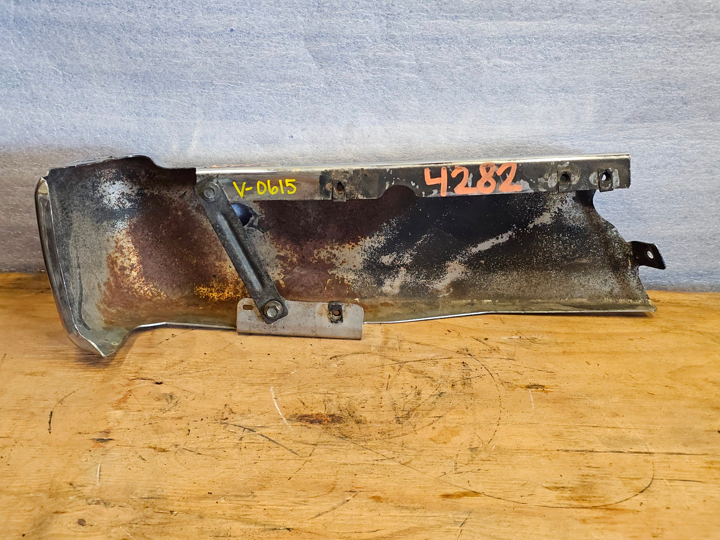 21-25 FORD F150 REAR PASSENGER RIGHT BUMPER END CHROME 22 23 24 #4282