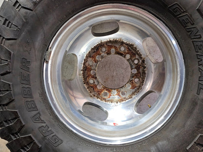 1-17" FORD F350 SUPERDUTY DUALLY POLISHED WHEEL REAR 9C34-1007 OEM XLT FX4 4X4