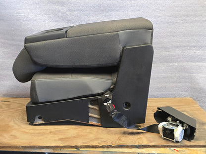 2015-2025 FORD F150 F250 F350 CENTER CONSOLE BENCH JUMP SEAT GREY CLOTH #4436