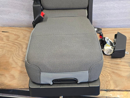 2015-2025 FORD F150 F250 F350 CENTER CONSOLE BENCH JUMP SEAT GREY CLOTH #4436