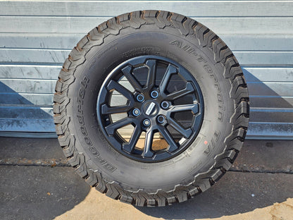 17" FORD F150 RAPTOR BLACK OEM WHEELS BFGOODRICH LT315/70R17 TIRES 21 26 #9038