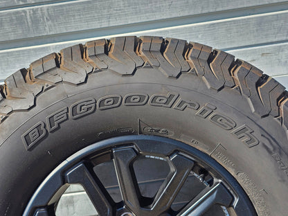 17" FORD F150 RAPTOR BLACK OEM WHEELS BFGOODRICH LT315/70R17 TIRES 21 26 #9038
