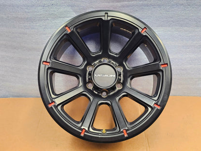 1-18x9" VISION 353 TURBINE MATTE BLACK 6X135 FORD F150 OFFROAD 18mm WHEEL RIM
