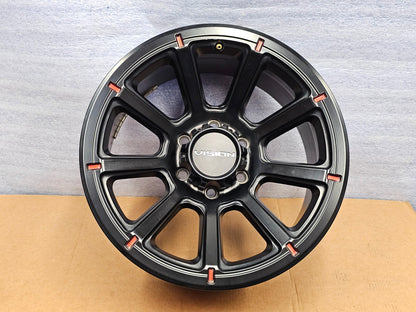 1-18x9" VISION 353 TURBINE MATTE BLACK 6X135 FORD F150 OFFROAD 18mm WHEEL RIMS