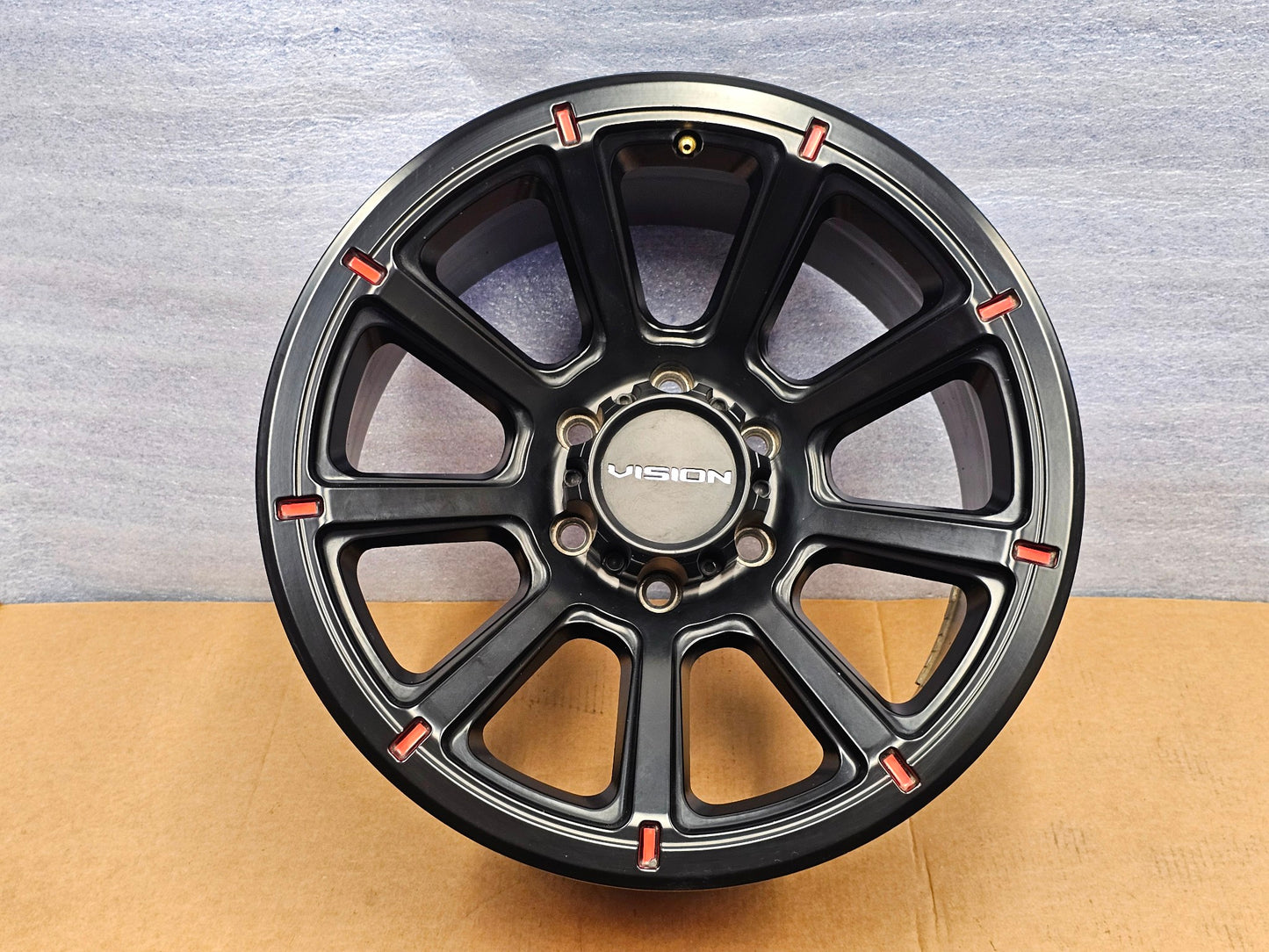 1-18x9" VISION 353 TURBINE MATTE BLACK 6X135 FORD F150 OFFROAD 18mm WHEEL RIM XL