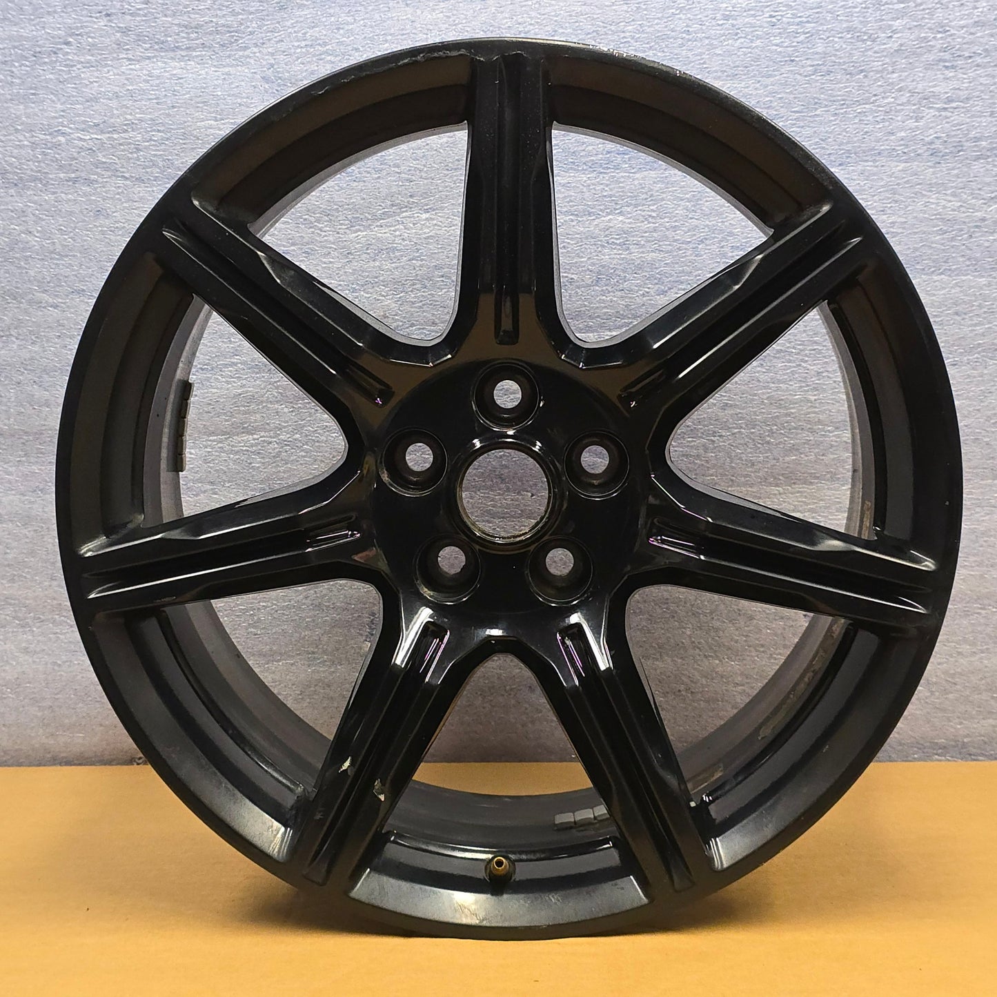 2018-2021 19" FORD MUSTANG GT 19X8.5 BLACK WHEEL JR3J-1007-FA #4456