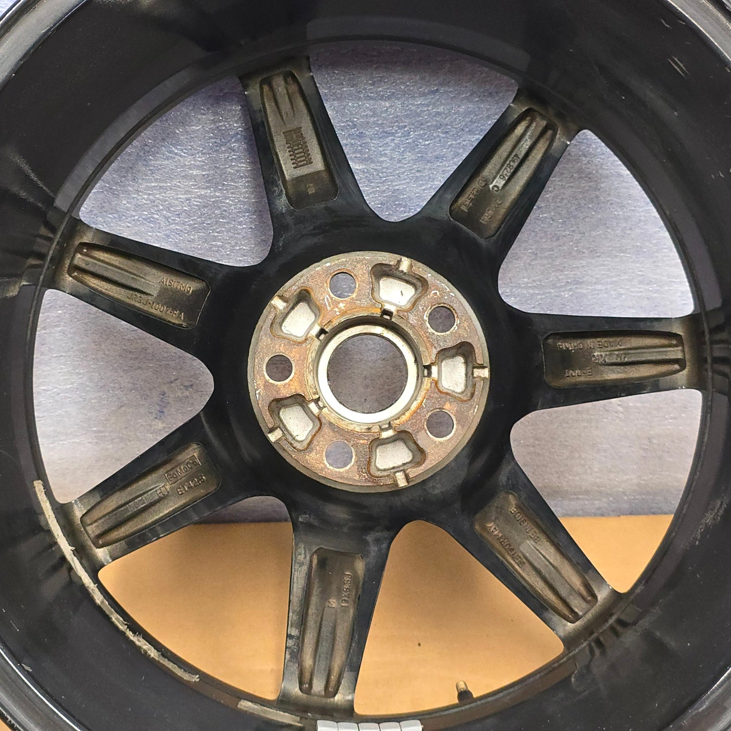 2018-2021 19" FORD MUSTANG GT 19X8.5 BLACK WHEEL JR3J-1007-FA #4456