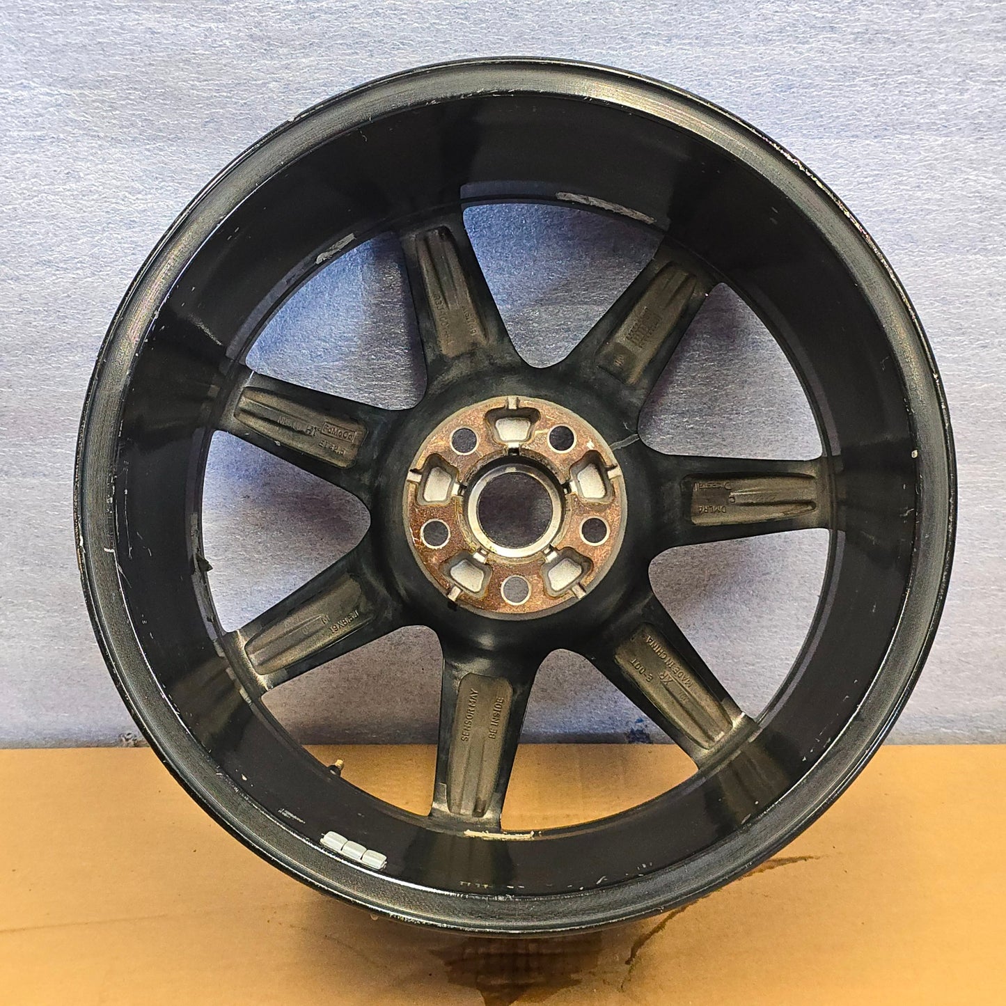 2018-2021 19" FORD MUSTANG GT 19X8.5 BLACK WHEEL JR3J-1007-FA #4457