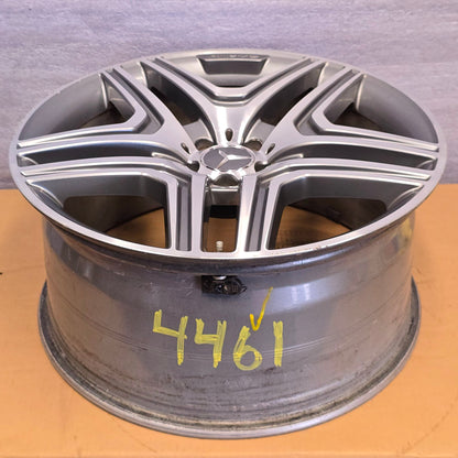 2013-2016 21" MERCEDES BENZ GL63 21x10 AMG WHEEL GRAY MACHINED 14 15 #4461