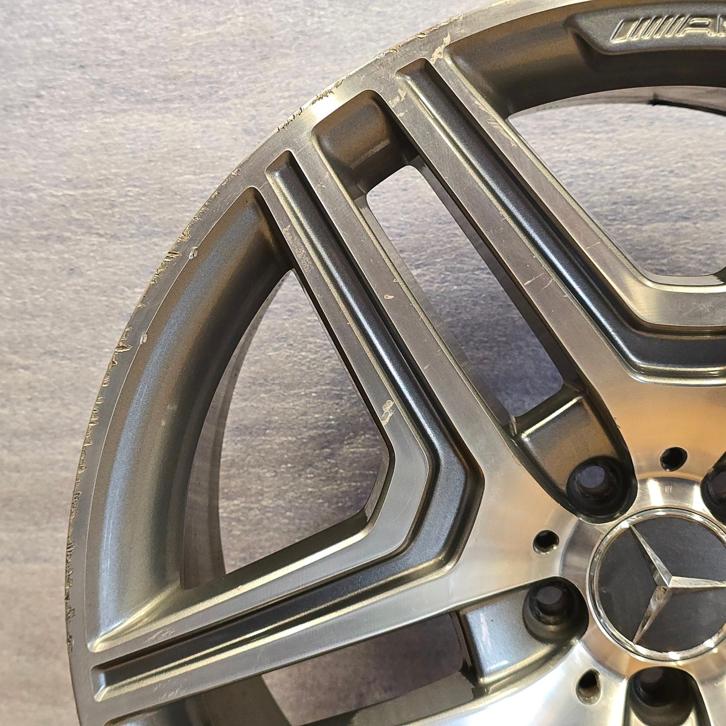2013-2016 21" MERCEDES BENZ GL63 21x10 AMG WHEEL GRAY MACHINED 14 15 #4461