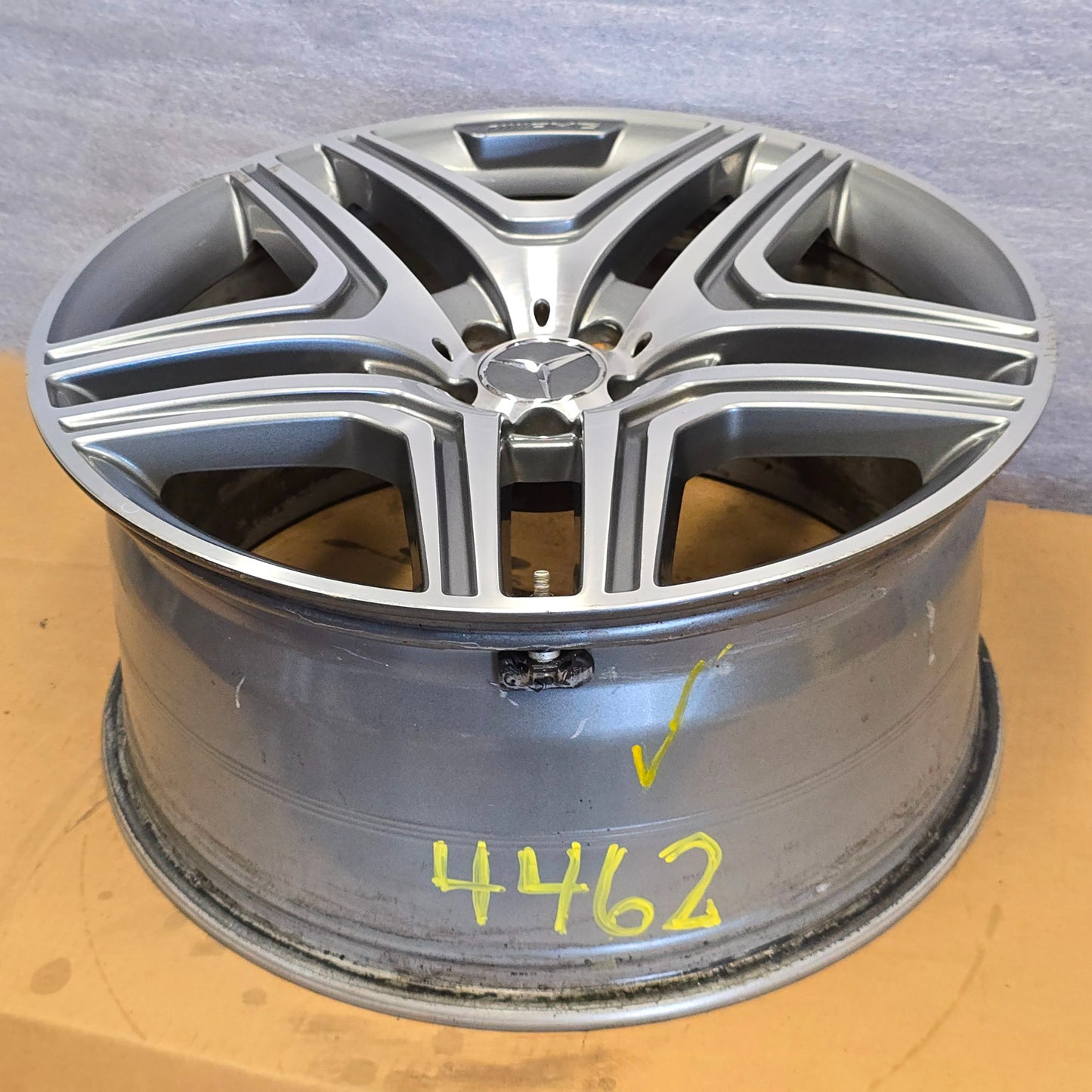2013-2016 21" MERCEDES BENZ GL63 21x10 AMG WHEEL RIM GRAY MACHINED 14 15  #4462