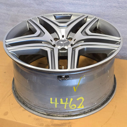 2013-2016 21" MERCEDES BENZ GL63 21x10 AMG WHEEL RIM GRAY MACHINED 14 15  #4462