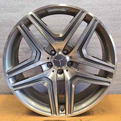 2013-2016 21" MERCEDES BENZ GL63 21x10 AMG WHEEL RIM GRAY MACHINED 14 15  #4462