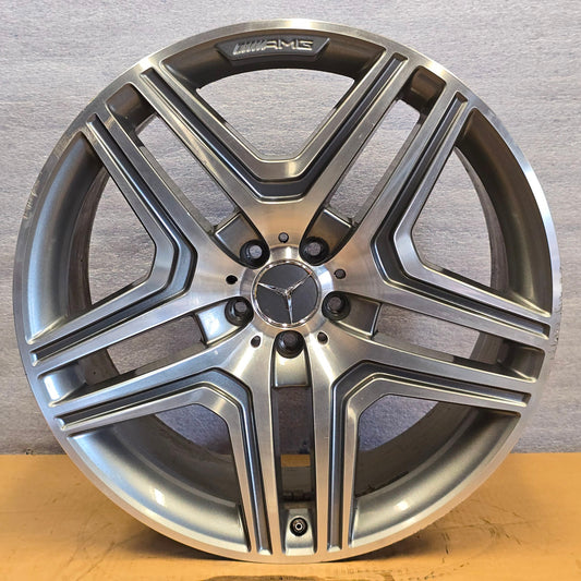2013-2016 21" MERCEDES BENZ GL63 21x10 AMG WHEEL RIM GRAY MACHINED 14 15  #4462