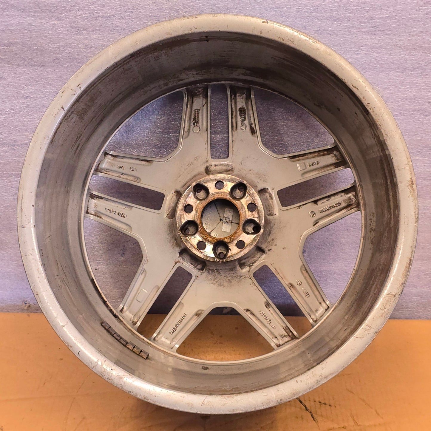 2013-2016 21" MERCEDES BENZ GL63 21x10 AMG WHEEL RIM GRAY MACHINED 14 15  #4462