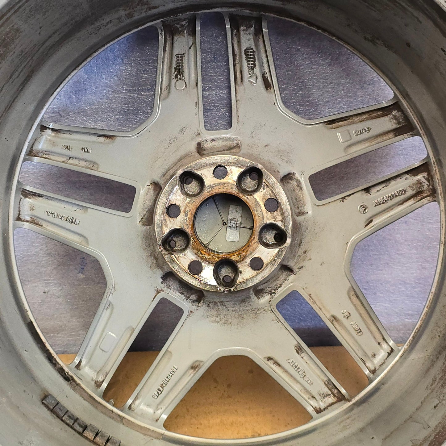 2013-2016 21" MERCEDES BENZ GL63 21x10 AMG WHEEL RIM GRAY MACHINED 14 15  #4462
