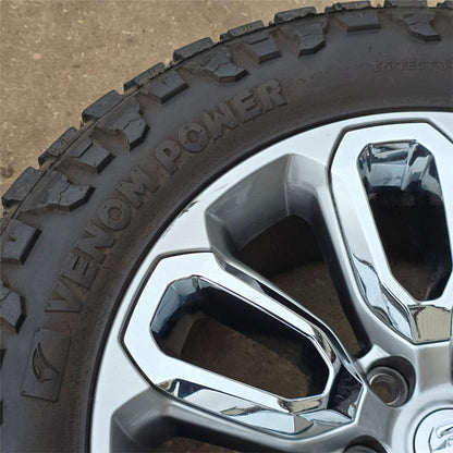 2019-2023 20" RAM 1500 SILVER W/ CHROME INSERT WHEELS AND TIRES #4480