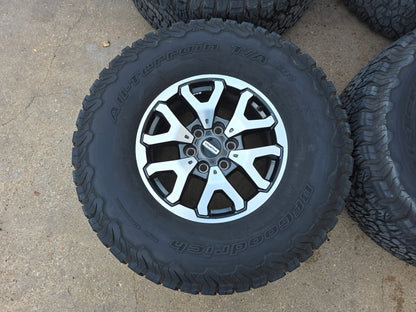 17" FORD F150 RAPTOR WHEELS RIMS 35" BFG TIRES LARIAT TREMOR 2021 2024 20 #4483