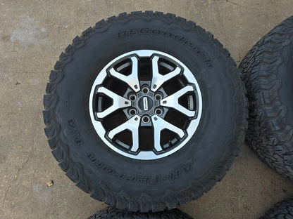 17" FORD F150 RAPTOR WHEELS RIMS 35" BFG TIRES LARIAT TREMOR 2021 2024 20 #4483