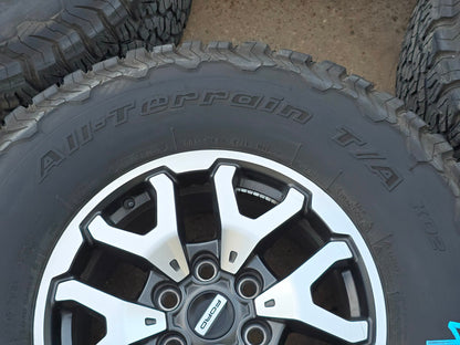 17" FORD F150 RAPTOR WHEELS RIMS 35" BFG TIRES LARIAT TREMOR 2021 2024 20 #4483