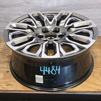 2023-2026 22" GMC SIERRA1500 DENALI YUKON GRAY MACHINED WHEEL 84554352 #4484