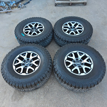 17" FORD F150 RAPTOR WHEELS RIMS 35" BFG TIRES LARIAT TREMOR 2021 2024 20 #4486