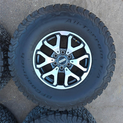 17" FORD F150 RAPTOR WHEELS RIMS 35" BFG TIRES LARIAT TREMOR 2021 2024 20 #4486