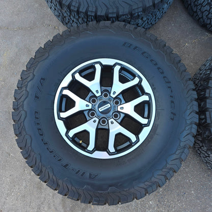17" FORD F150 RAPTOR WHEELS RIMS 35" BFG TIRES LARIAT TREMOR 2021 2024 20 #4486