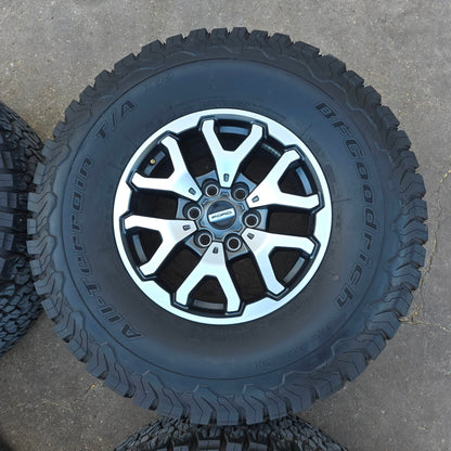 17" FORD F150 RAPTOR WHEELS RIMS 35" BFG TIRES LARIAT TREMOR 2021 2024 20 #4486