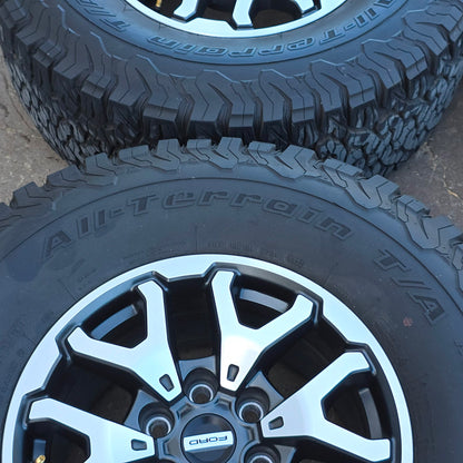 17" FORD F150 RAPTOR WHEELS RIMS 35" BFG TIRES LARIAT TREMOR 2021 2024 20 #4486