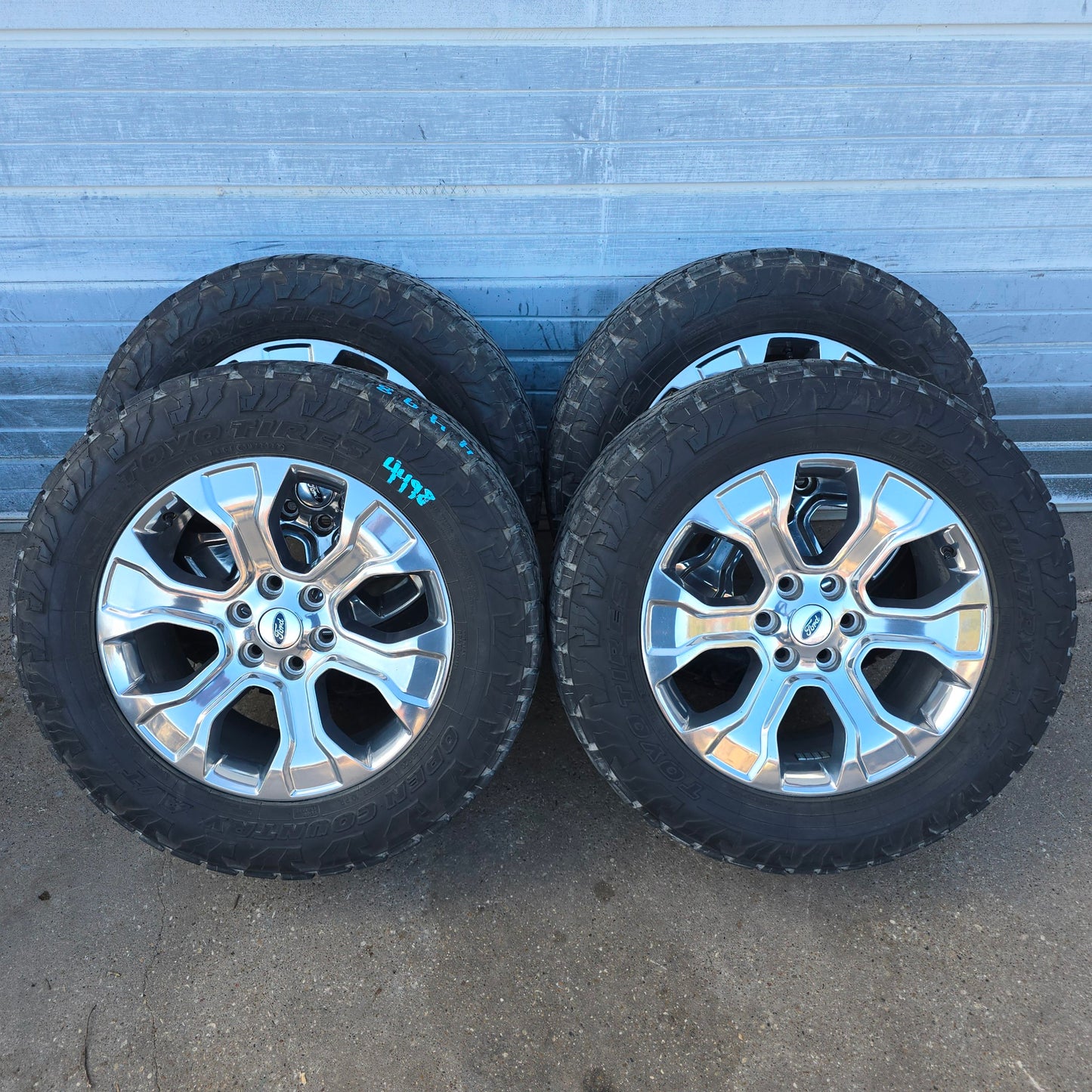 2021-2023 20" FORD F150 POLISHED WHEELS TOYO TIRES ML3Z1007LA #4498