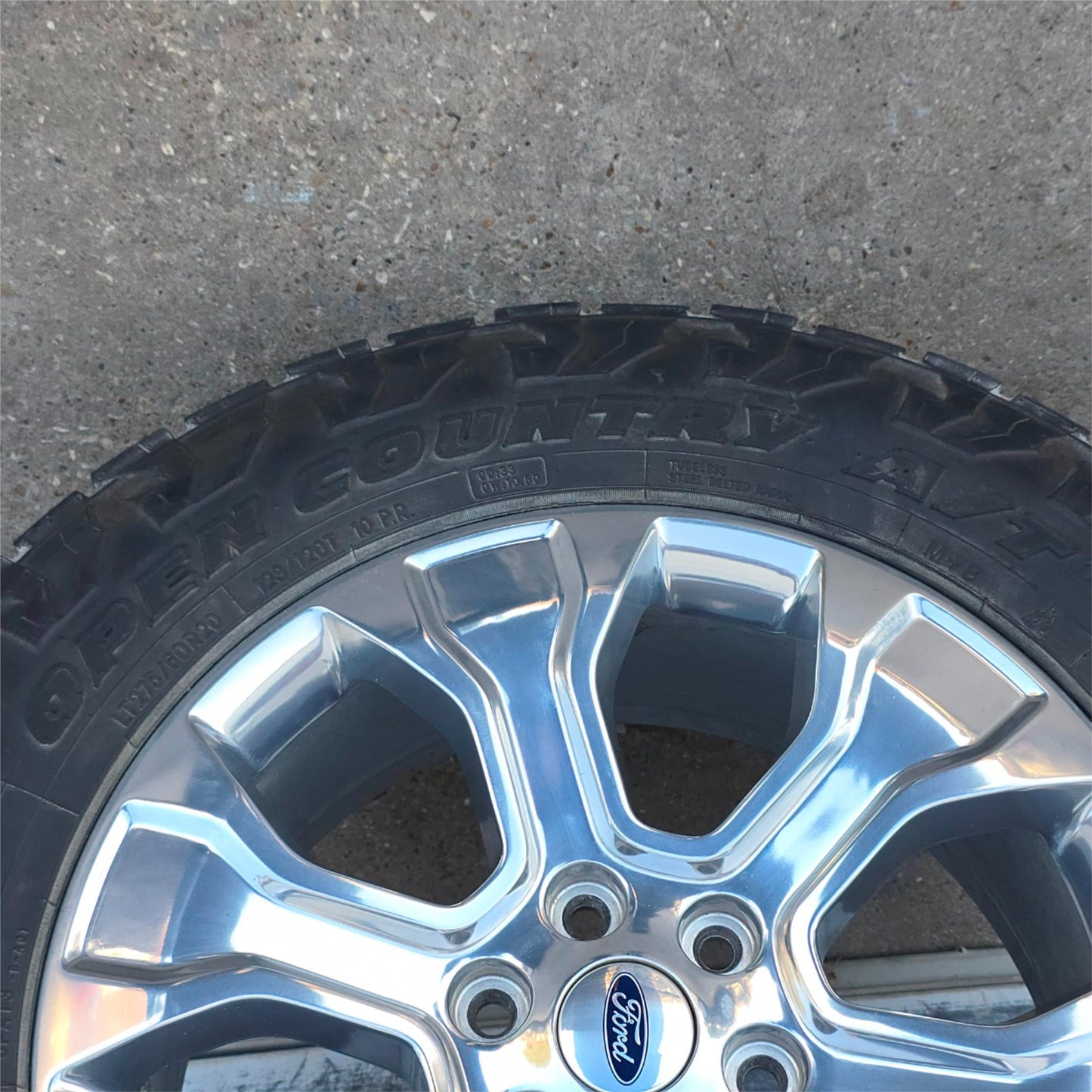 2021-2023 20" FORD F150 POLISHED WHEELS TOYO TIRES ML3Z1007LA #4498
