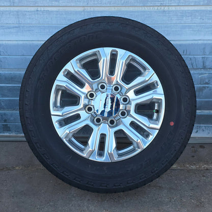 20" GMC SIERRA 2500 DENALI POLISHED WHEELS TIRES CHEVY SILVERADO 21 22 23 #4499
