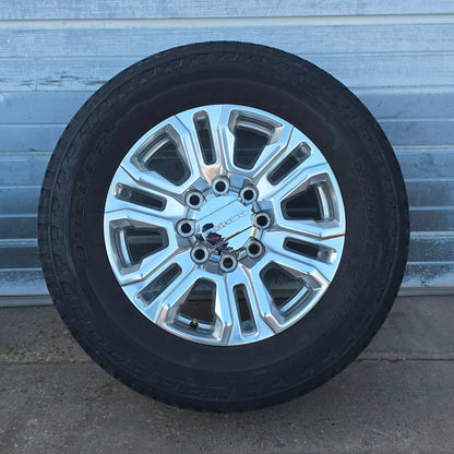 20" GMC SIERRA 2500 DENALI POLISHED WHEELS TIRES CHEVY SILVERADO 21 22 23 #4499