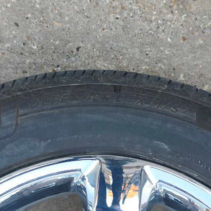 20" FORD F150 EXPEDITION CHROME WHEELS MICHELIN TIRES 2021 2022 2023 2024 #4500