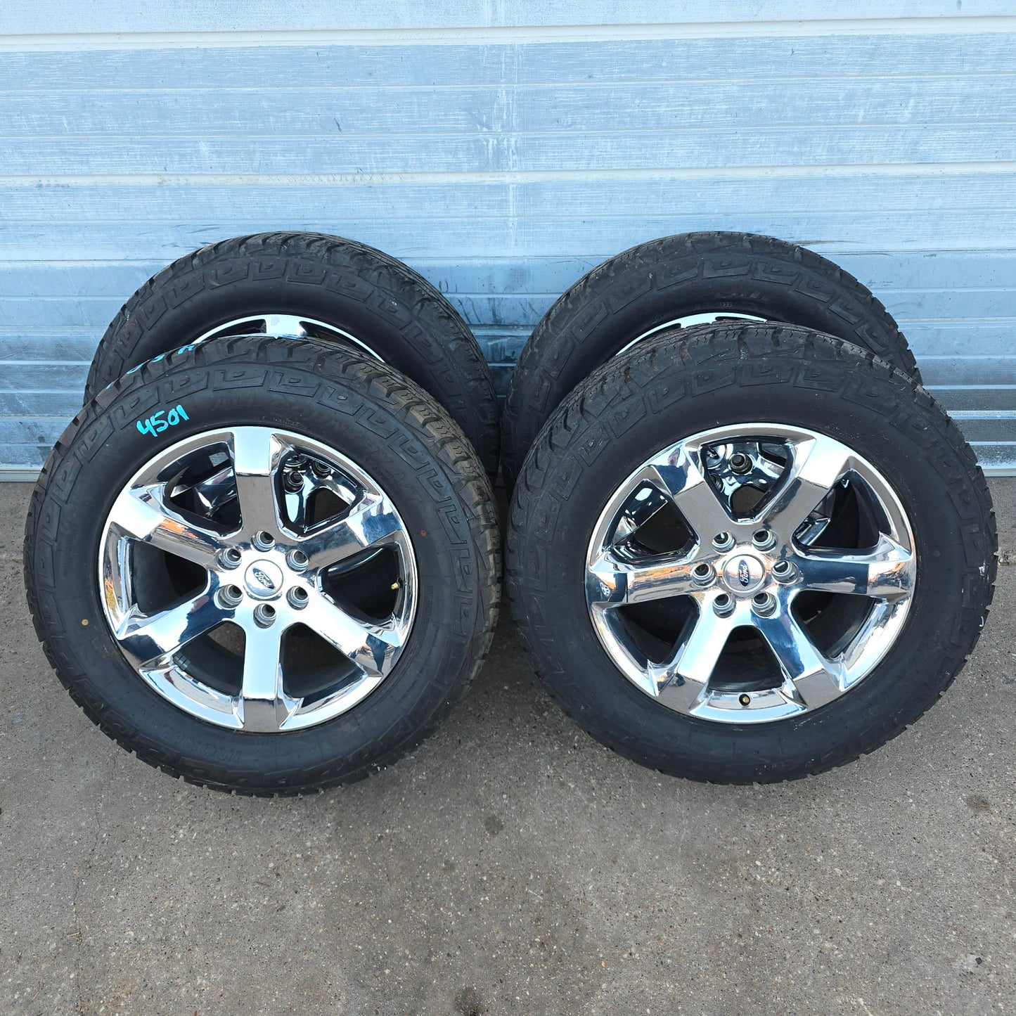 SOLD-20" FORD F150 EXPEDITION CHROME WHEELS IRONMAN TIRES 2021 2022 2023 #4501